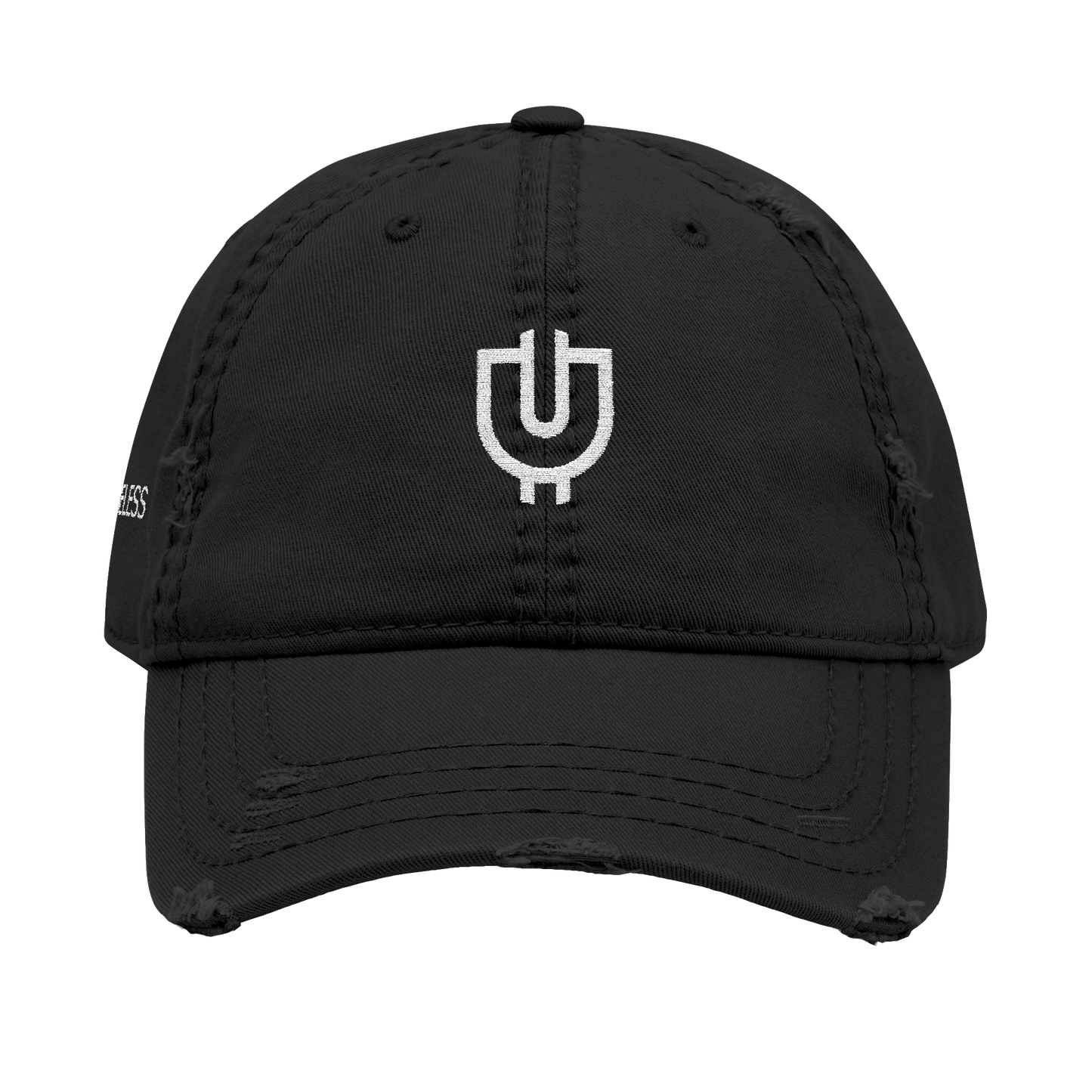 Useless Embroidered Ripped Hat