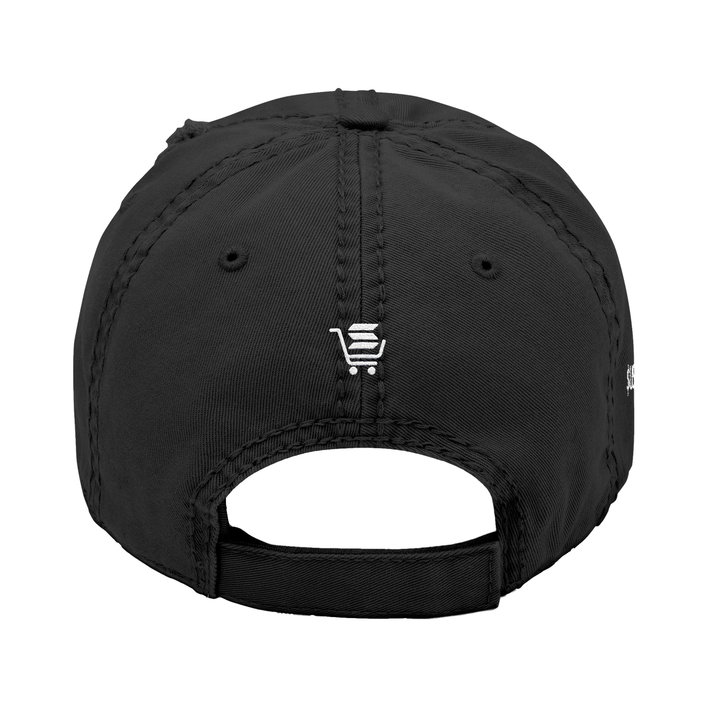 Useless Embroidered Ripped Hat