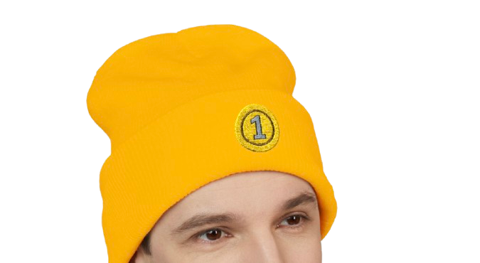 1 coin cooton beanie